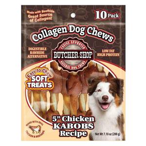 Butcher Shop 5-in Chicken Kabobs Recipe Collagen Dog Chews  Specialty Products